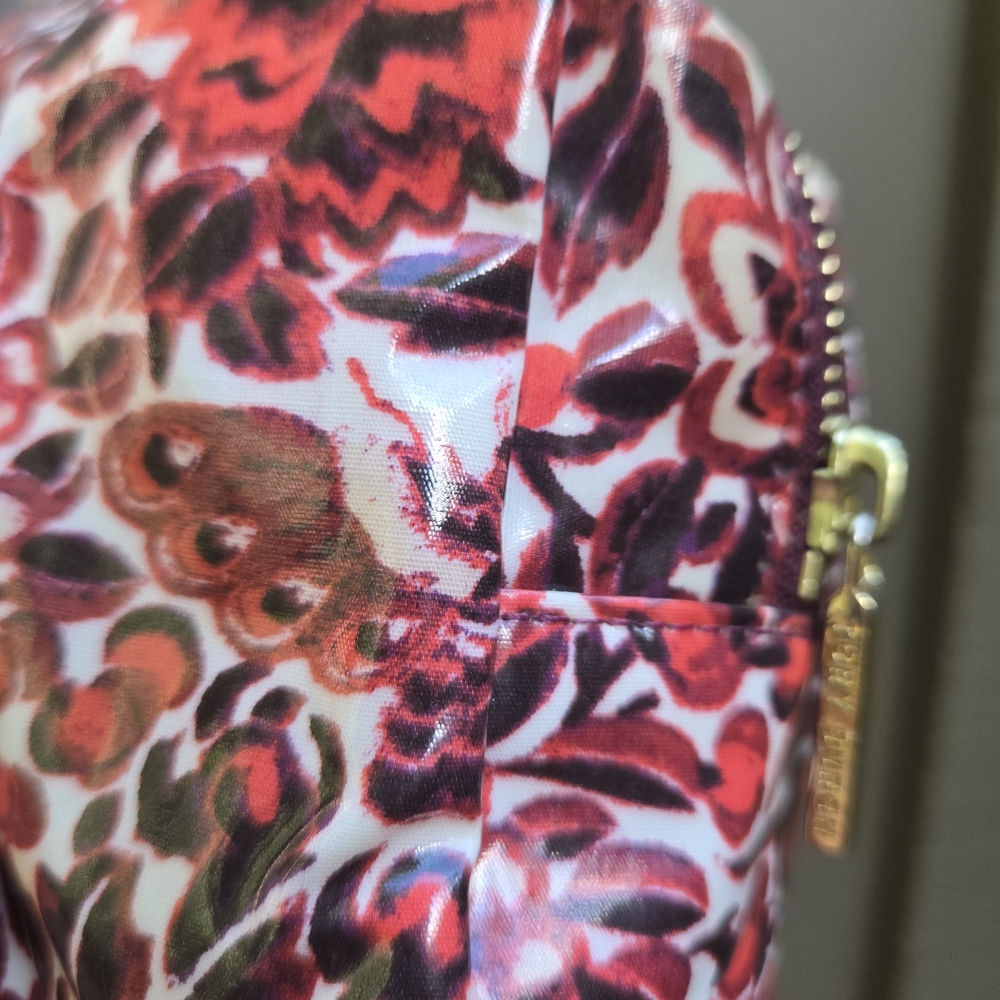 Tory Burch Red Floral Cosmetic Bag - Picture 8 of 16